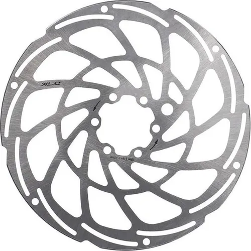 Winora BR-X135 Bremsscheibe – 180/2,0mm, Silber - Fahrradbremsen mit einteiliger, verstärkter Konstruktion und abgeschrägtem Kantenbanddesign für mehr Sicherheit und Langlebigkeit.
