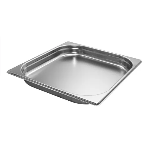 airbrush-city GN 2/3 Gastronormbehälter GN-Behälter Edelstahl 2,3 Liter Tiefe 40mm Gastronorm