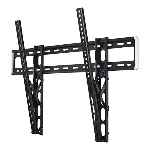 Hama TV Wandhalterung Neigbar (46-90 Zoll TV Halterung für extrem schwere Fernseher bis zu 75 kg, max. VESA 800x600, neigbare Fernseh Wandhalterung, inkl. Fischer-Dübel & Montageanleitung) schwarz