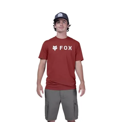 Fox Absolute Premium SS Herren T-Shirt - Dunkelrot - Größe M - Herren-Shirt aus hochwertigem Material, ideal für Freizeit und Sport, bietet hohen Tragekomfort und stylisches Design.