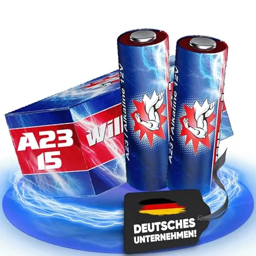 A23 12V Wilhelm Alkaline Batterien MN21 V23GA 23A L1028 12 Volt 55 mAh 15 x