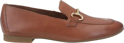 Paul Green Damen Slipper – Elegante Mokassins in Mittelbraun - Slipper & Mokassins für Damen, aus hochwertigem Leder, ideal für Büro und Freizeit mit bequemer flacher Sohle.
