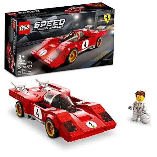 LEGO Speed Champions 1970 Ferrari 512 M 76906 - Bauspielzeugset mit 291 Teilen, inklusive Minifigur eines Ferrari-Rennfahrers. Erleben Sie den Bau des ikonischen Ferrari 512 M und entdecken Sie dessen aerodynamisches Design!