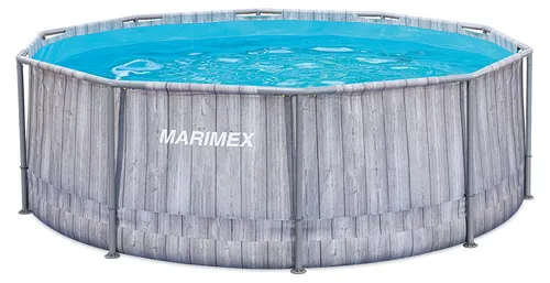 Aufstellpool Framepool Marimex rund 366 x 99 cm grau mit Skimmer