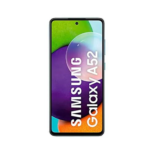 Samsung Galaxy A52 - 128GB Smartphone mit 6GB RAM, Dual SIM, Blau - Simlockfreies Handy mit 128GB Speicher, ideal für Multitasking und perfekte Fotos dank leistungsstarker Kamera.