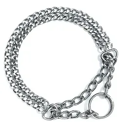 Nobby Tier-Halsband silberfarben L = 45 cm x B = 2 cm