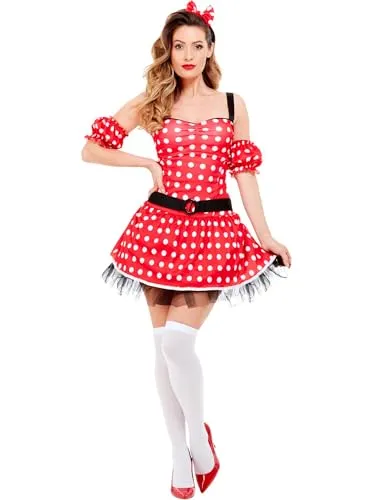 Fancy Dress Madame Mouse Costume (M)