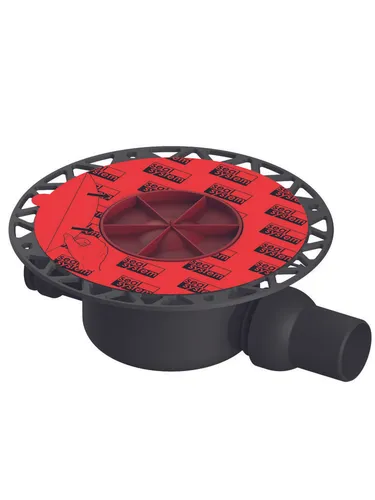 Ablauf DN 50 Norm mit Seal System Universalflansch 3601500