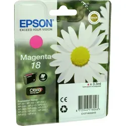 Epson Tinte C13T18034012 Magenta - Original 18ml Tinte für brillante Ausdrucke, kompatibel mit Expression Home XP-Druckern