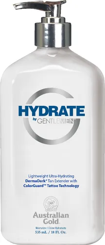 Australian Gold Hydrate by Gentlemen 535ml Feuchtigkeitscreme - Après-Sun Hautpflege für alle Hauttypen, hydratisiert intensiv mit Toning Caffeine Shot und sorgt für einen erfrischenden 