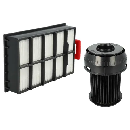 vhbw Filter-Set kompatibel mit Bosch BGS 61430, 6143002, 6143004, 6143801, 61466 Staubsauger - 2x Ersatz-Filter (HEPA-Filter, Lamellenfilter)