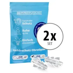 Pronomic E25 Gehörschutz Ohrstöpsel 25dB 2x Set von Pronomic