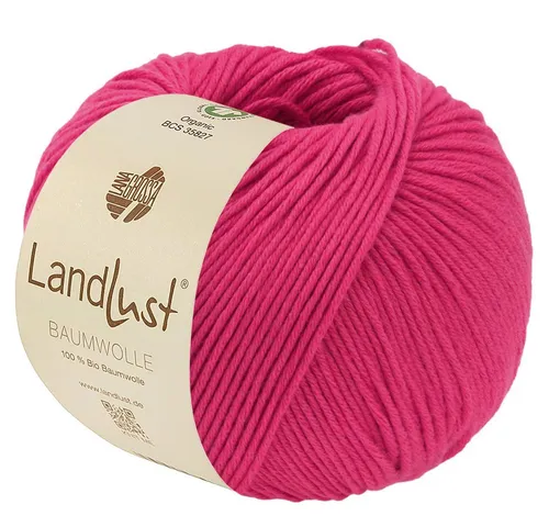 LANA GROSSA LANDLUST BAUMWOLLE GOTS Häkelwolle, 115 m (zertifiziertes Bio-Baumwollgarn), 50 g