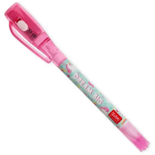 Magic Einhorn Stift mit unsichtbarer Tinte & UV Licht - Tintenschreiber mit einzigartiger unsichtbarer Tinte, ideal für geheime Nachrichten und kreative Projekte, neu und originalverpackt.