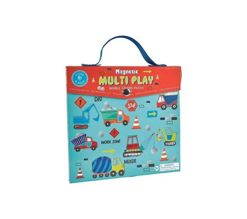 suebidou Lernspielzeug Magnetisches Multi Play Aktivitäts-Set 4-in-1 Spiel, 4 in 1 Spielbox, super für Reisen, magnetisch