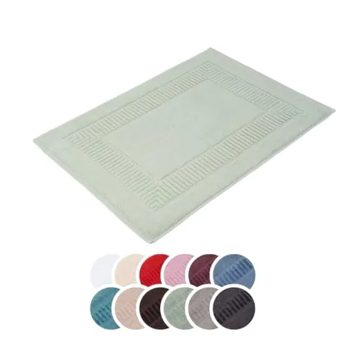 liebling Badvorleger 100% Bio Baumwolle, Serie Organic, 900 gr. / m², 50 x 70 cm, 60 Grad, GOTS-Zertifiziert, schnelltrocknend, Farbe: Mint