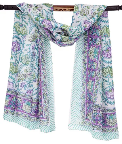 Guru-Shop Sarong Leichter Pareo, Sarong, handbedrucktes..