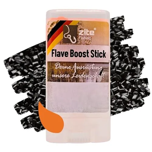 Zite Fishing Flave Boost Sticks | Lockstoff-Stift für Gummifische, Wobbler, Blinker & Spoons | Made in Germany | 4 Sorten in 4 Aromen | Kunstköder-Duftstoff | UV-Aktiv (Orange/Pellet)