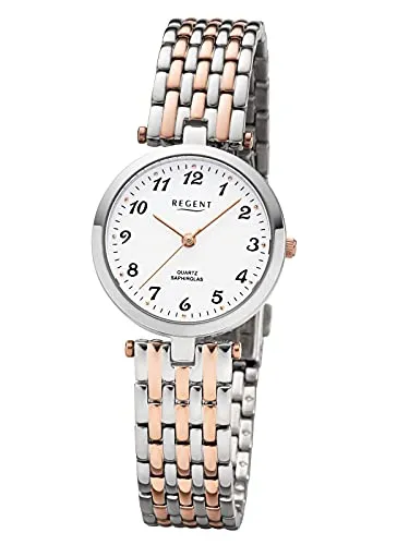 Produktbild REGENT Damenuhr Bicolor Edelstahlband 28 MM mit Saphirglas
