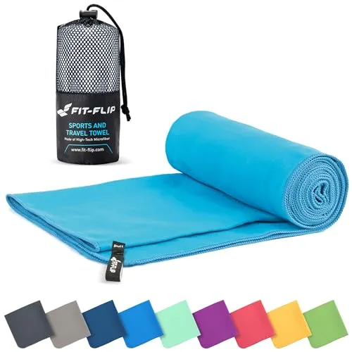 Fit-Flip Mikrofaser Handtuch in blau von Fit-Flip