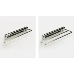 Hettich Handtuchauszug 1-armig, 410 mm - 70690 - Hettich Möbelbeschläge: Robuster Handtuchauszug mit einer Länge von 410 mm für optimale Raumnutzung und praktischen Komfort in Ihrem Badezimmer.
