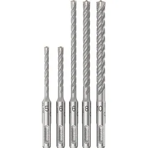 Bosch PRO SDS plus-5X Hammerbohrer-Set 5x (Ø 5-10 mm) - Hochwertiges Bohrzubehör für Beton und Stein. Perfekt für präzise Bohrungen in professionellen Anwendungen.