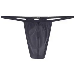 Hom String Plumes grau S - Herrenunterhosen aus 76% Polyamid und 24% Elasthan, bequem und pflegeleicht bei 40 Grad Maschinenwäsche, ideal für den täglichen Gebrauch.