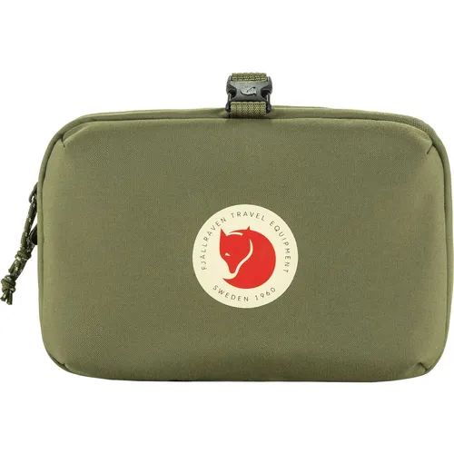 Fjällräven Färden Necessity Bag - Grüner Kulturbeutel - Reisetaschen mit smartem Design, 6 Fächern und Polsterung zum Schutz des Inhalts. Ideal für Ordnung auf Reisen und im Alltag.