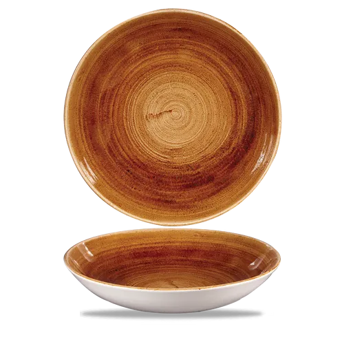 Churchill Stonecast PATINA Vintage Copper Coupe Bowl von Churchill