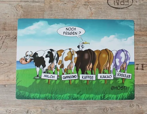 Tisch-Set / Untersetzer Kühe ca. 44 x 30 cm von Hösti