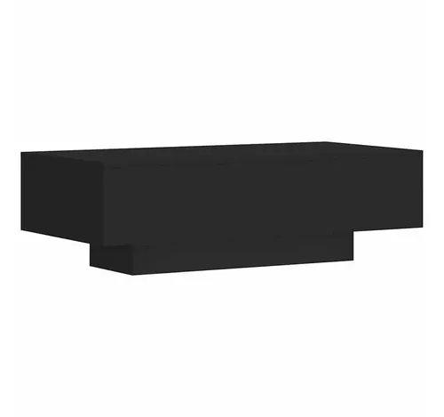 furnicato Couchtisch Schwarz aus Holzwerkstoff 100 x 49,5 x 31 cm - Stylischer Couchtisch aus hochwertigem Holzwerkstoff, ideal für Ihr Wohnzimmer. Die großzügige Tischplatte bietet Platz für Snacks und Dekoration. Das moderne Design passt perfekt in jede Einrichtung.