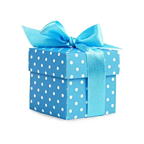 kleine Geschenkboxen, blau 10 in blau von PartyDeco