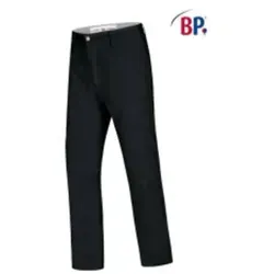 BP Gourmet Chinohose für Herren - Größe 60n, schwarz mit Gummizug - Wanderhosen mit 48% Baumwolle und 4% Elastolefin für mehr Bewegungsfreiheit, ideal für medizinische Berufe oder die Gourmetindustrie.