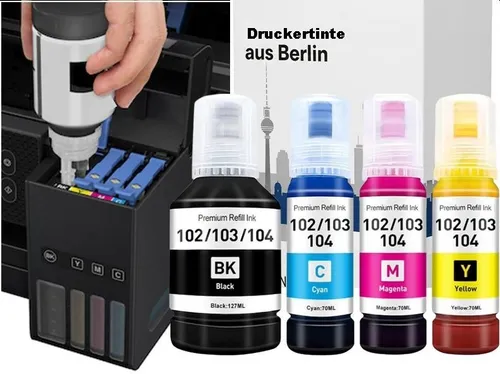 TiDis 104, 340ml Kompatible Druckertinte f.ET-2870