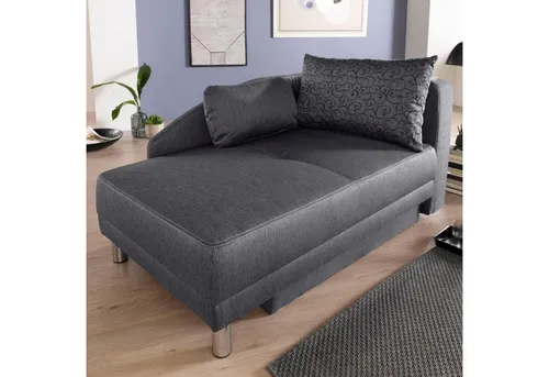 Jockenhöfer Gruppe Recamiere Roy, B: 149 cm, Liegefl. 84x200 cm, mit Bettfunktion, Bettkasten & Zierkissen, Federkern