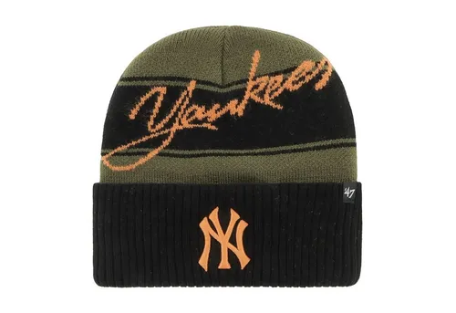 Brand Beanie Wintermütze - ITALIC New York Yankees wood 47 - Stylische Wollmütze für Unisex Erwachsene, perfekt für die kalte Jahreszeit. Die schwarze Farbe und das sportliche Design machen sie zum idealen Begleiter für Freizeitaktivitäten.