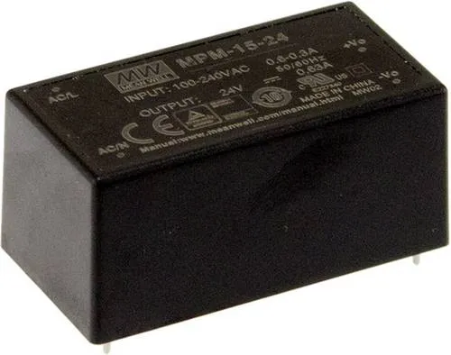 MEAN WELL MPM-15-12 AC/DC-Printnetzteil 12 V/DC 1.25A 15W