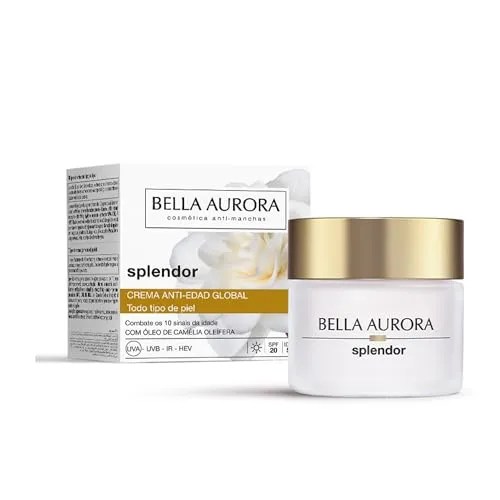 Anti-Agingcreme Splendor 10 von Bella Aurora - Spf 20, 50 ml - Anti-Faltenprodukte mit Lichtschutzfaktor, ideal für Gesicht, Hals und Dekolleté. Schützt und pflegt die Haut, reduziert sichtbar Falten.
