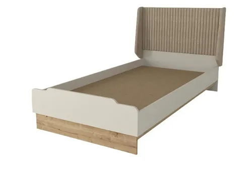 Jugendbett Weiß 100x200 cm – Modernes Kinderbett für Komfort - Produktart: Bett, ideal für Jugendliche, mit stabiler Holzstruktur und modernem Design. Perfekt für einen erholsamen Schlaf und stilvolle Einrichtung im Kinderzimmer.