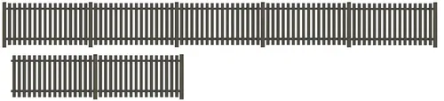 Tetzner & Jentzsch Gartenzaun STRAND, robustes Aluminium-Set in Grau, 13,16 m x 90 cm - Hochwertiger Gartenzaun aus robustem Aluminium, ideal für den Außenbereich. Set besteht aus 7 Zaunelementen und 8 Pfosten. Einfache Montage dank beiliegender Anleitung.