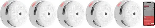 X-Sense XS01-WX Rauchwarnmelder - Rauchmelder mit TÜV Rheinland Zertifizierung, 10 Jahre Sensorlebensdauer und direkter 2,4-GHz-WLAN-Verbindung zur App für Echtzeit-Benachrichtigungen.