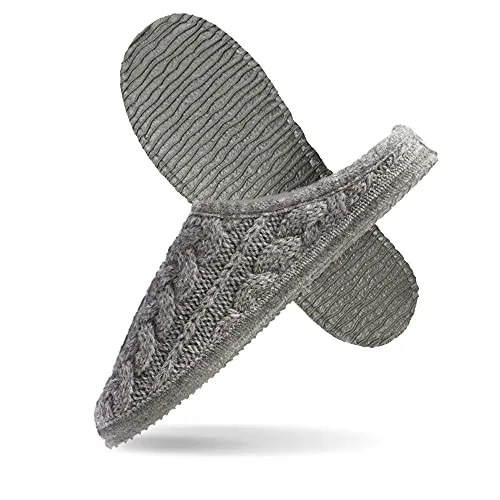 GIESSWEIN Unisex Neudau Pantoffeln, Schiefer 017, 36 EU - Hausschuhe aus 100% Schurwolle mit patentierter Anti-Rutsch-Sohle für ein Gefühl wie barfuß. Waschbar bei 30°C und nachhaltig produziert für warme, trockene Füße.