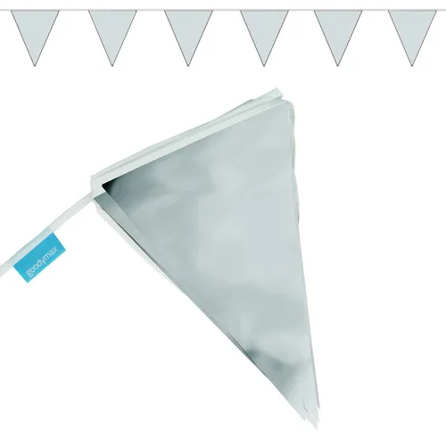 Wimpelkette 10 m Silberne Hochzeit Silberhochzeit 25 Jahre Silber Jubiläum Fest