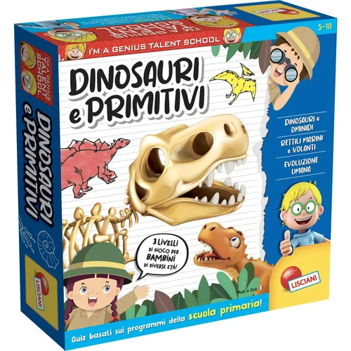 Lisciani I'm A Genius Ts Dinosaurs And Primitives (100507)