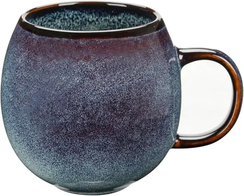 TuYines Kaffeetasse Groß,Tasse 500ml,Große Tasse,Tasse Steingut, Cappuccino Tassen Steingut,XXL Tasse,Teetasse mit Henkel,Keramik Becher,Kaffeetasse aus Porzellan, 0523