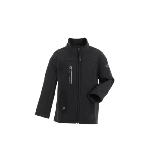 Planam Norit Kinder Junior Pure Softshelljacke schwarz 86/92 - Funktionsjacken – Die ideale Softshelljacke für aktive Kids, wasserabweisend und atmungsaktiv, mit praktischen Taschen und optimalem Windschutz.