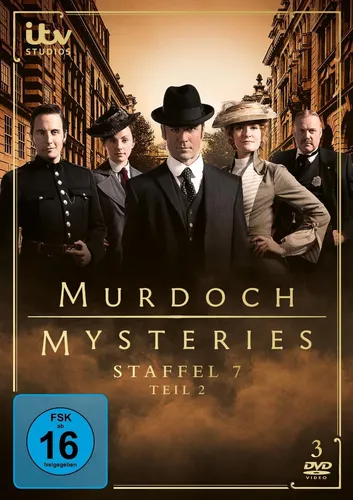 Murdoch Mysteries - Staffel 7 Teil 2 (Neuheit 28.03.2025) - 3 DVD Set der beliebten Krimiserie, FSK 16, ideal für Fans von spannenden Detektivgeschichten.