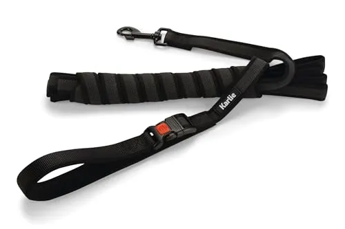 Karlie Art Sportiv Premium Hundeleine, 5 m x 2,5 cm, Schwarz - Hochwertige Nylon-Hundeleine für optimale Bewegungsfreiheit und komfortables Training. Leicht, robust und schnelltrocknend – ideal für jedes Wetter.