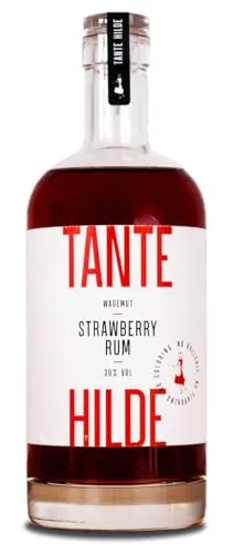 Tante Hilde Strawberry Rum | Pure Frische & intensive Fruchtigkeit | Hergestellt mit echten Erdbeeren | 1 x 500ml