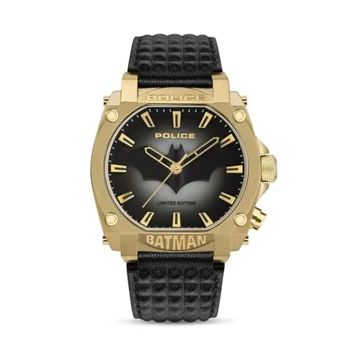 Police Analoge Quarzuhr für Herren mit Lederband PEW00226 von Police